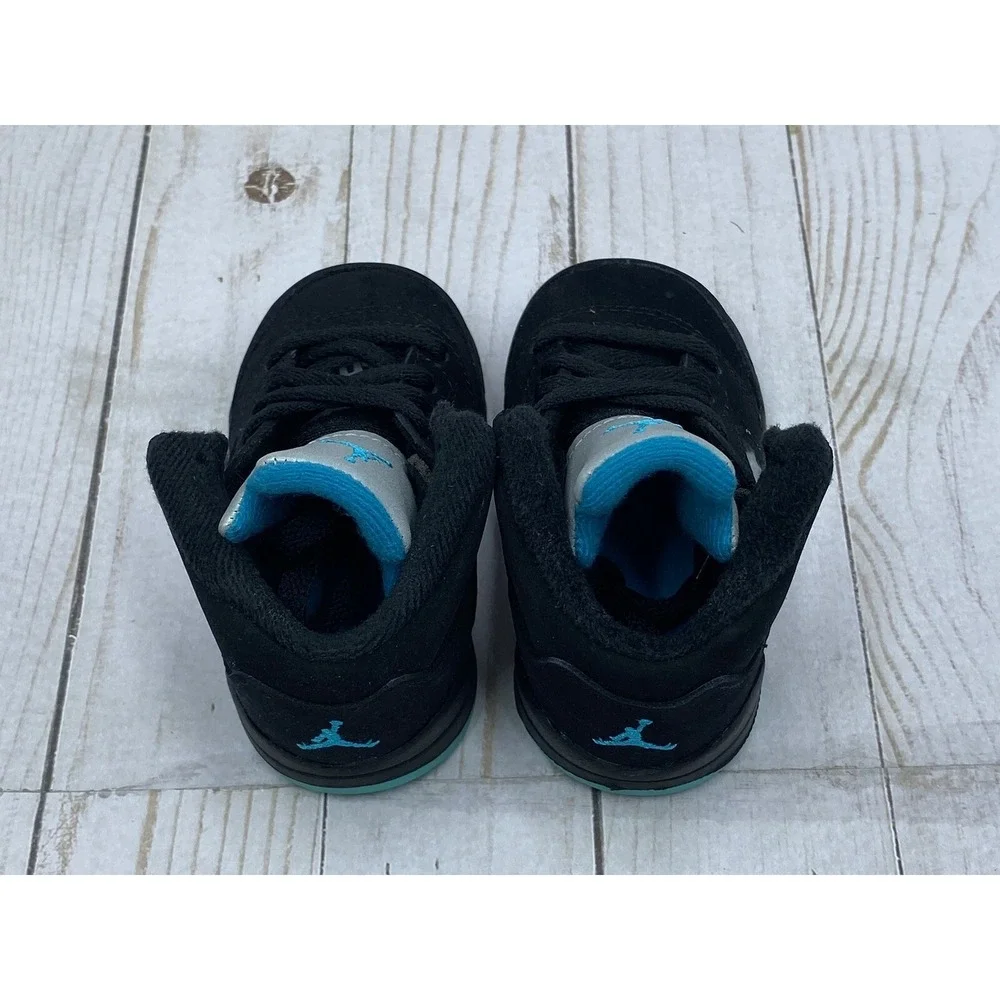 Nike Air Jordan Retro 5 TD Aqua Size 4C 440890‑047